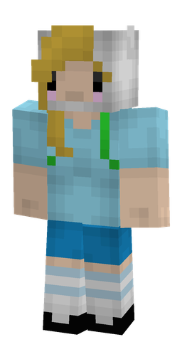 Blue skin: body, front render