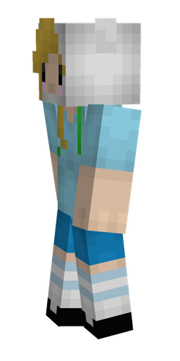 Blue skin: body, left side render