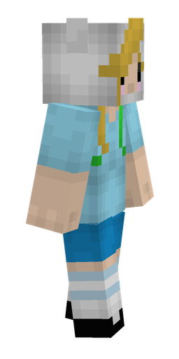 Blue skin: body, right side render