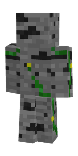Black skin: body, back render