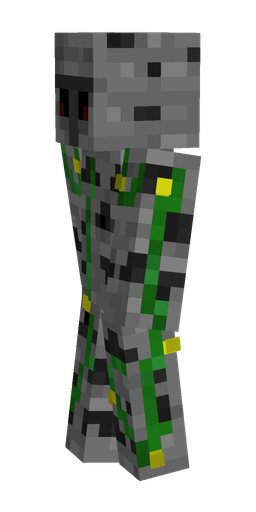 Black skin: body, left side render