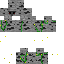 Black skin: raw texture render
