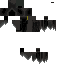 Black skin: raw texture render