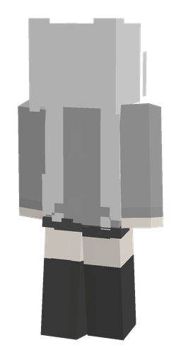 Black skin: body, back render