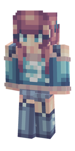 Blue skin: body, front render