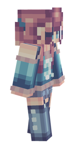 Blue skin: body, right side render