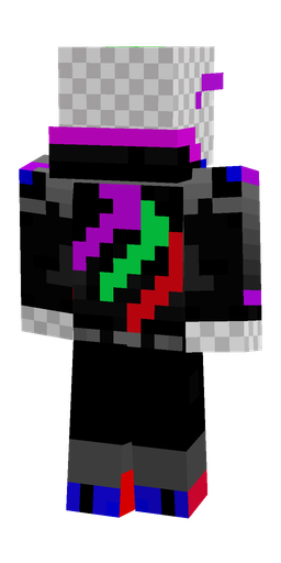 Black skin: body, back render