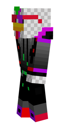 Black skin: body, left side render