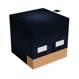 Black skin: head render