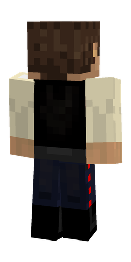 Black skin: body, back render