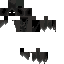 Black skin: raw texture render