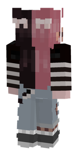 Black skin: body, back render