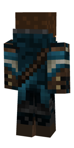 Black skin: body, back render