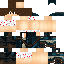 Black skin: raw texture render