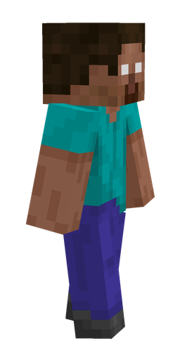 Blue skin: body, right side render