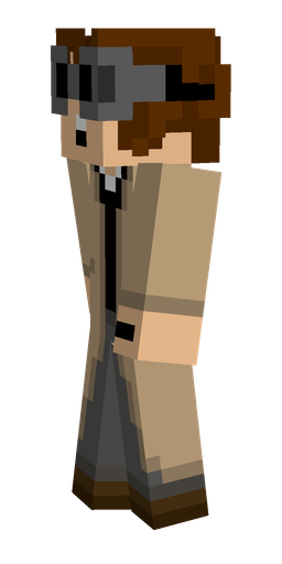Brown skin: body, left side render