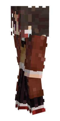 Brown skin: body, left side render