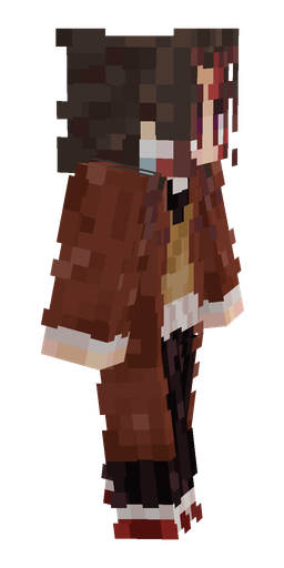 Brown skin: body, right side render