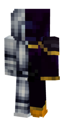 Black skin: body, back render