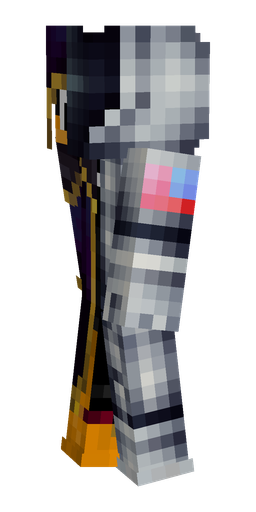 Black skin: body, left side render
