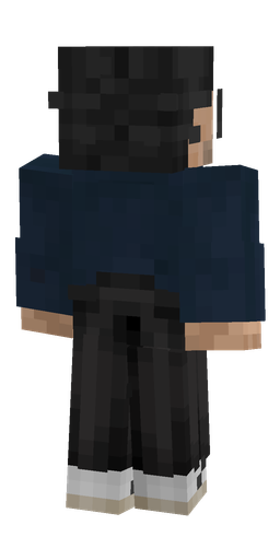 Black skin: body, back render