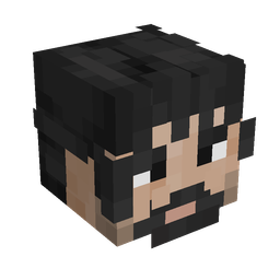 Black skin: head render