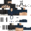 Black skin: raw texture render