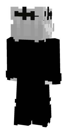 Black skin: body, back render