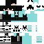 Black skin: raw texture render