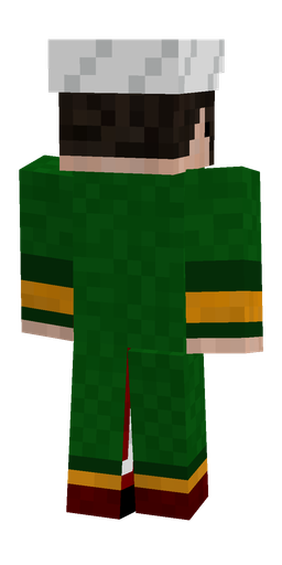 Black skin: body, back render