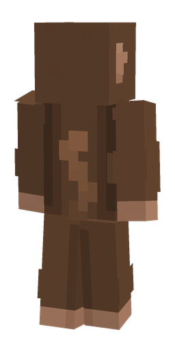 Brown skin: body, back render