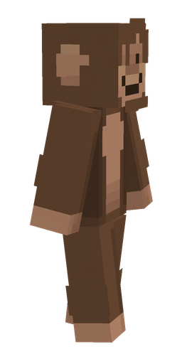Brown skin: body, right side render