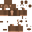 Brown skin: raw texture render