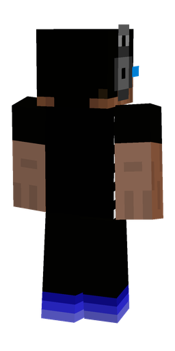 Black skin: body, back render