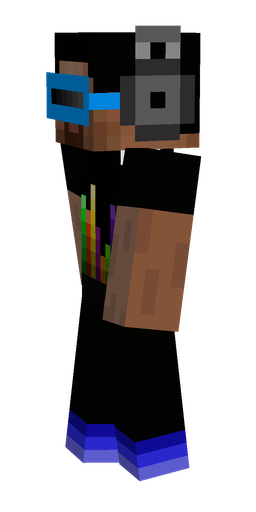 Black skin: body, left side render