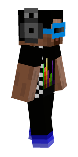 Black skin: body, right side render