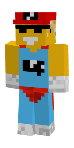 Blue skin: body, front render
