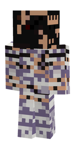 Black skin: body, back render