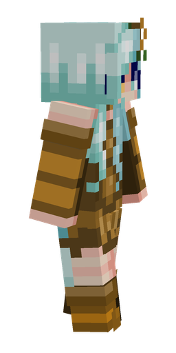 Blue skin: body, right side render