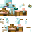 Blue skin: raw texture render