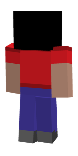 Black skin: body, back render