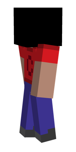 Black skin: body, left side render
