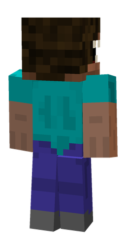 Black skin: body, back render