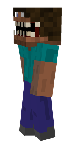 Black skin: body, left side render