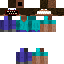 Black skin: raw texture render