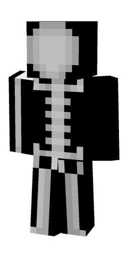 Black skin: body, back render