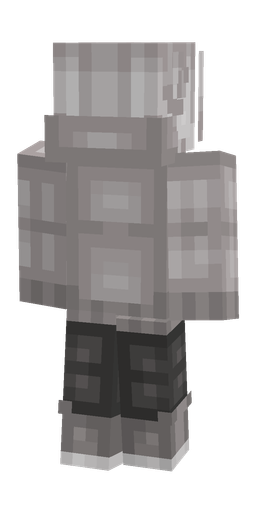 Black skin: body, back render