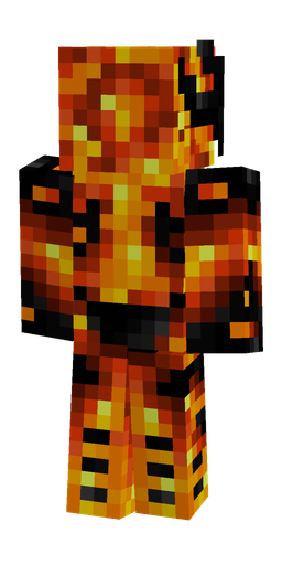Black skin: body, back render