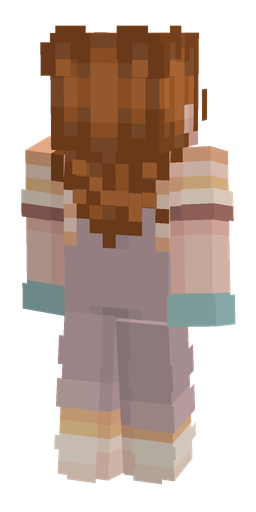 Brown skin: body, back render