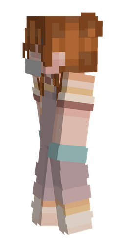 Brown skin: body, left side render